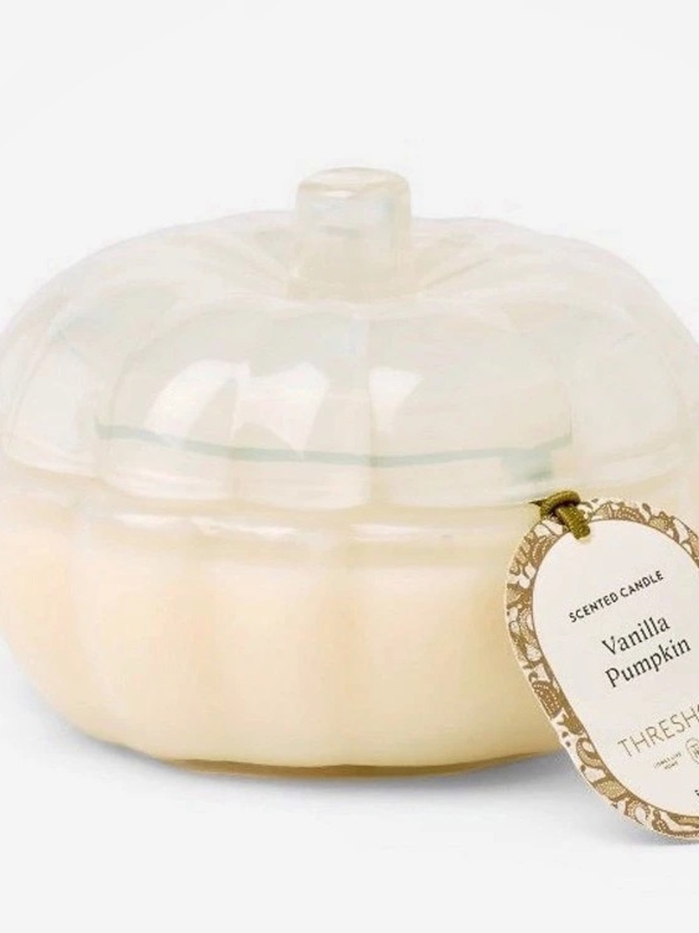 Glass Pumpkin Jar Candle - Vanilla Pumpkin